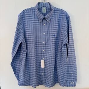 NWT Brooks Brothers Original Polo Shirt Slim Fit Non-Iron Stretch Button Down